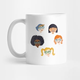 Multiethnic children collection. Mug